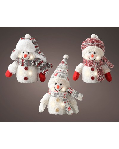 Lumineo LED Decoration: Snowman, 11 x 8 x 18 cm
